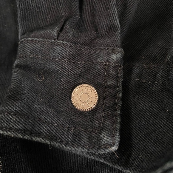 Beaded black denim jacket - Picture 6 of 7